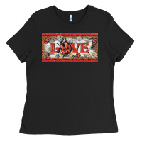 Black love ladybug    license plate template Ladies Tee - BarkalooDesign