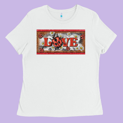 Love Ladybug    License Plate Template Ladies Tee Designed By Barkaloodesign