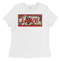 White love ladybug    license plate template Ladies Tee - BarkalooDesign