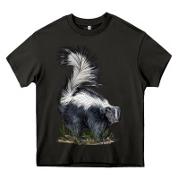 Asphalt skunk Heavy Core Tee - LillyAllenDesigns