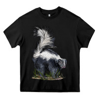 Black skunk Heavy Core Tee - LillyAllenDesigns