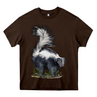 Chocolate Brown skunk Heavy Core Tee - LillyAllenDesigns