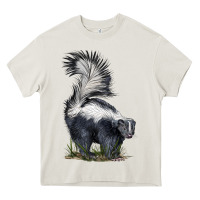 Cream skunk Heavy Core Tee - LillyAllenDesigns