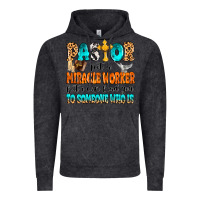 Vintage Black Pastor not a miracle worker Vintage Hoodie - MaliasSmallBusiness