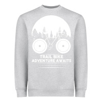 Heather Grey Trail Bike Adventure Awaits Heavyweight Sweatshirt - Bettercallsaul