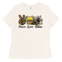 Bone peace love rhino Ladies Tee - LillyAllenDesigns