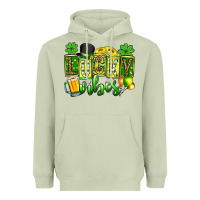 Matcha St. Patrick's Lucky vibes Heavyweight Hoodie - OliviaCreatesArt