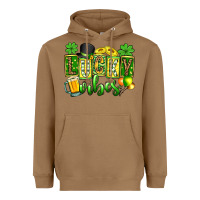 Toasted Coconut St. Patrick's Lucky vibes Heavyweight Hoodie - OliviaCreatesArt
