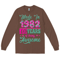 Chestnut made in 1982, 40 years of being awesome Long Sleeve Tee - Jasminsmagicworld