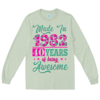 Matcha made in 1982, 40 years of being awesome Long Sleeve Tee - Jasminsmagicworld