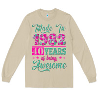 Mushroom made in 1982, 40 years of being awesome Long Sleeve Tee - Jasminsmagicworld