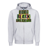 Heather Grey dope black daughter Zipper Hoodie - CowGirlArtShop