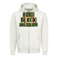 Oatmeal Heather dope black daughter Zipper Hoodie - CowGirlArtShop