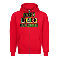 Red dope black daughter Zipper Hoodie - CowGirlArtShop