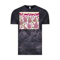 Cloud Black pink christmas tree cakes Vintage Tee - MaliasSmallBusiness