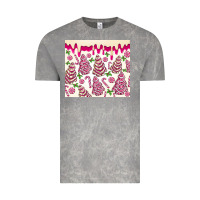 Cloud Rock pink christmas tree cakes Vintage Tee - MaliasSmallBusiness