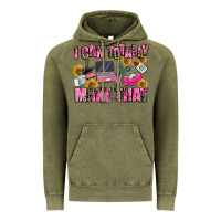 Vintage Olive i can totally make that Vintage Hoodie - MaliasSmallBusiness