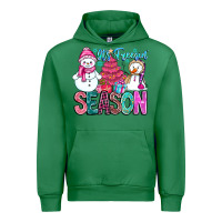 Emerald It's Freezin Season Urban Hoodie - CowhideDigitalArt