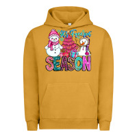 Pigment Peanut Butter It's Freezin Season Urban Hoodie - CowhideDigitalArt