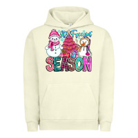 Pigment Pistachio It's Freezin Season Urban Hoodie - CowhideDigitalArt