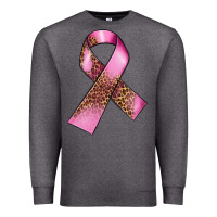 Charcoal Heather Breast Cancer ribbon Premium Sweatshirt - FaDigitalArtStudio
