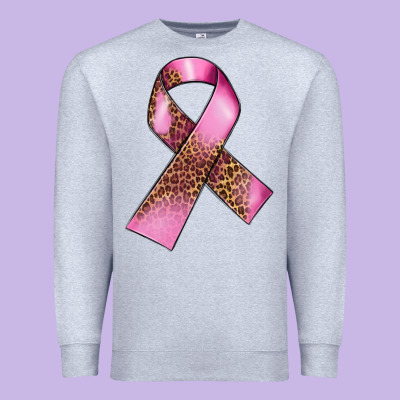 Breast Cancer Ribbon Premium Sweatshirt Designed By Fadigitalartstudio