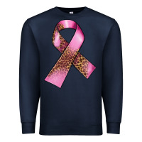 Navy Breast Cancer ribbon Premium Sweatshirt - FaDigitalArtStudio