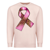 Pale Pink Breast Cancer ribbon Premium Sweatshirt - FaDigitalArtStudio