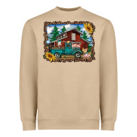 Mushroom western barn with farm animals Heavyweight Sweatshirt - RanaPortraitStore
