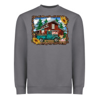 Storm western barn with farm animals Heavyweight Sweatshirt - RanaPortraitStore