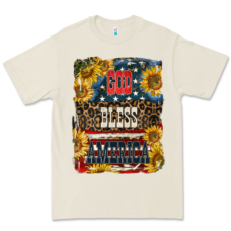 Western God Bless America Premium Tee by LillyAllenDesigns | Teevron