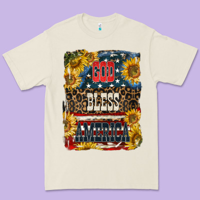 Western God Bless America Premium Tee Designed By Lillyallendesigns