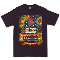 Plum Western God Bless America Premium Tee - LillyAllenDesigns
