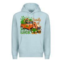 Blue Mist St. Patrick's Loads of luck with gnome Premium Hoodie - HowdyJamesFarm