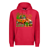 Cardinal St. Patrick's Loads of luck with gnome Premium Hoodie - HowdyJamesFarm