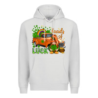 Dove Grey St. Patrick's Loads of luck with gnome Premium Hoodie - HowdyJamesFarm