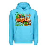 Ocean Blue St. Patrick's Loads of luck with gnome Premium Hoodie - HowdyJamesFarm