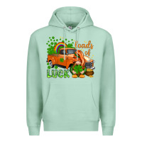 Seafoam St. Patrick's Loads of luck with gnome Premium Hoodie - HowdyJamesFarm