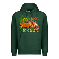 Sports Green St. Patrick's Loads of luck with gnome Premium Hoodie - HowdyJamesFarm