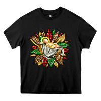 Black christmas baby jesus sunflower Heavy Core Tee - Jasminsmagicworld