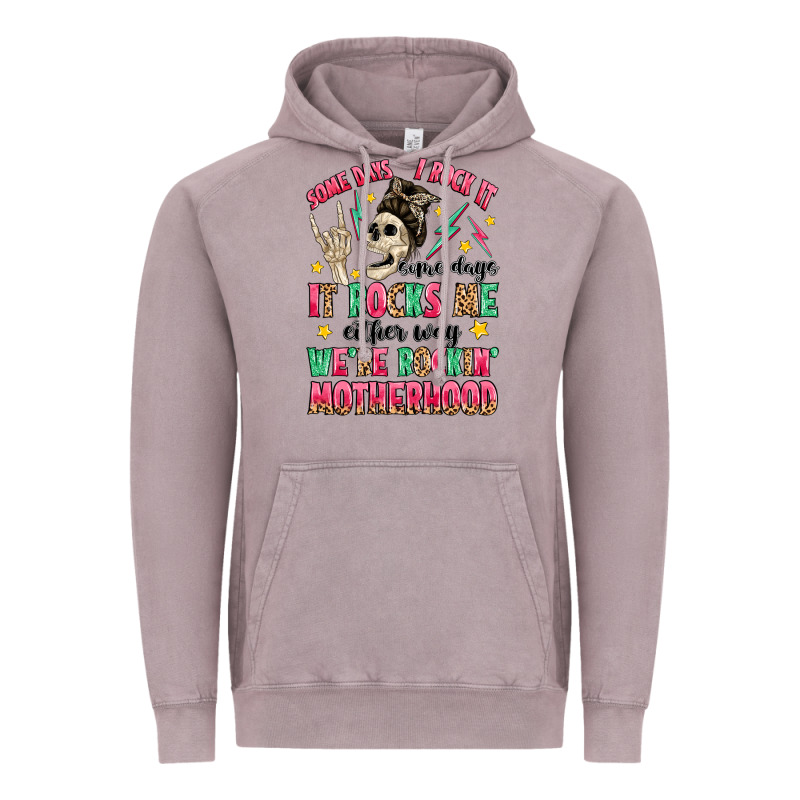 Some Days I Rock It Some Days It Rocks Me Vintage Hoodie by MaliasSmallBusiness | Teevron