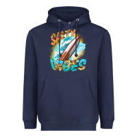 Navy Salty vibes Heavyweight Hoodie - FaDigitalArtStudio