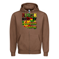 Chestnut black history is american history Zipper Hoodie - CowGirlArtShop