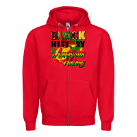Red black history is american history Zipper Hoodie - CowGirlArtShop