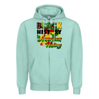 Seafoam black history is american history Zipper Hoodie - CowGirlArtShop