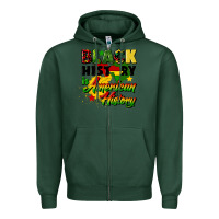 Sports Green black history is american history Zipper Hoodie - CowGirlArtShop