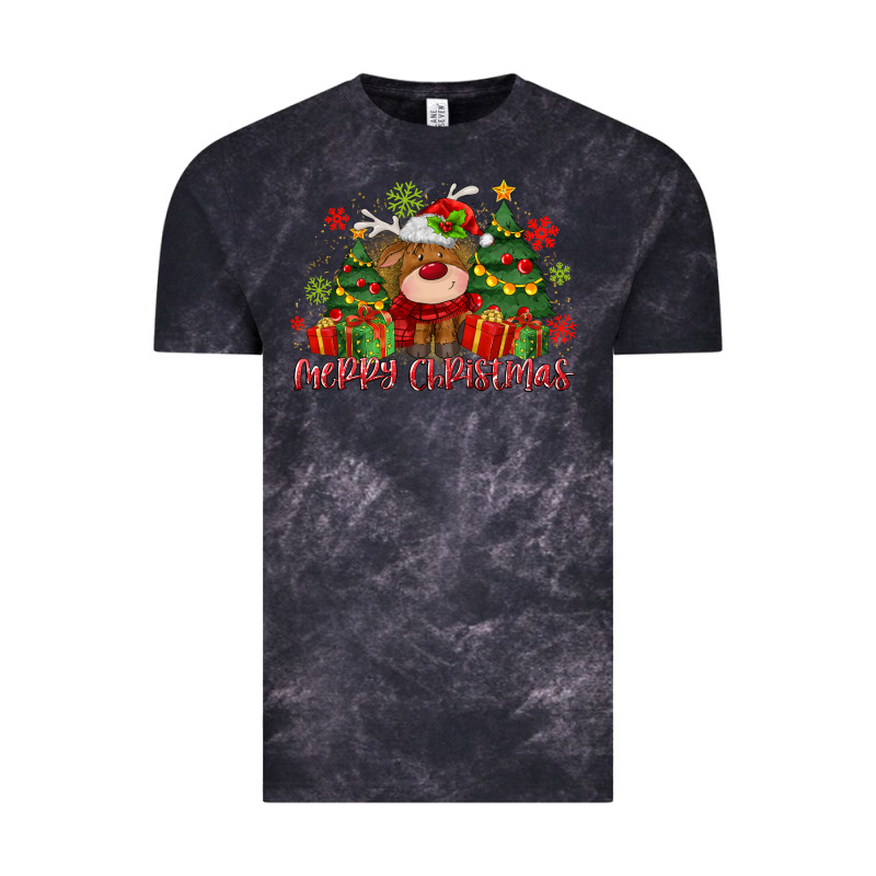 Merry Christmas Reindeer Vintage Tee by MaliasSmallBusiness | Teevron