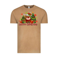 Vintage Camel merry christmas reindeer Vintage Tee - MaliasSmallBusiness