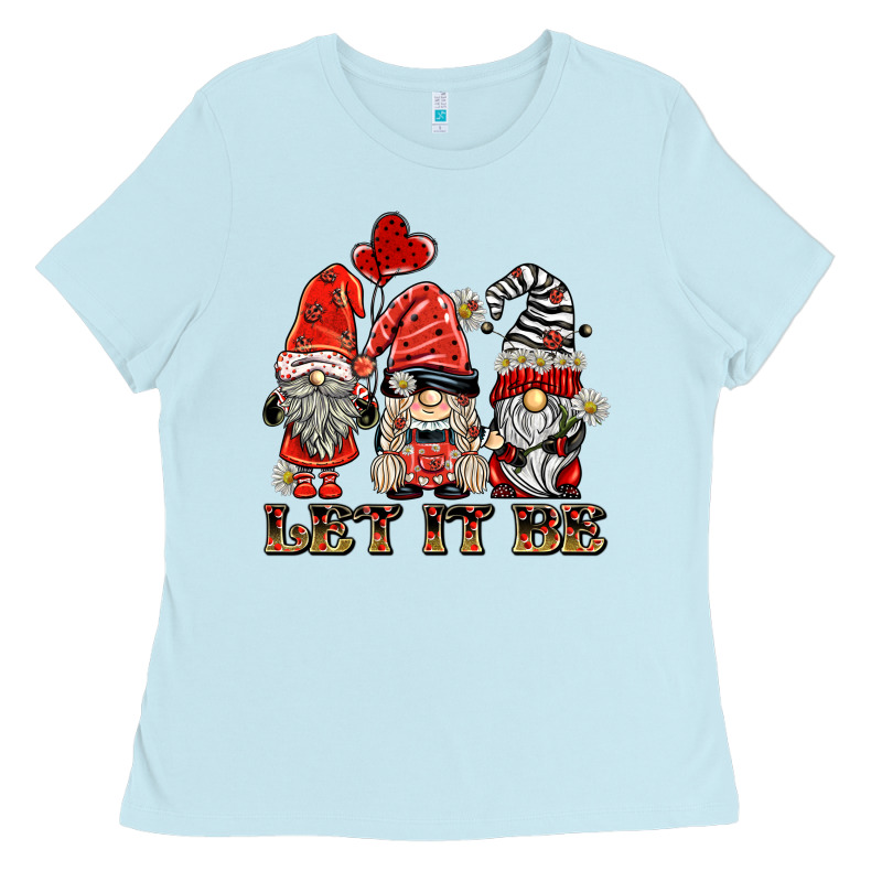 Let It Be Ladybug Gnomies Ladies Tee by BarkalooDesign | Teevron