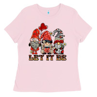 Bubblegum Pink let it be ladybug gnomies Ladies Tee - BarkalooDesign